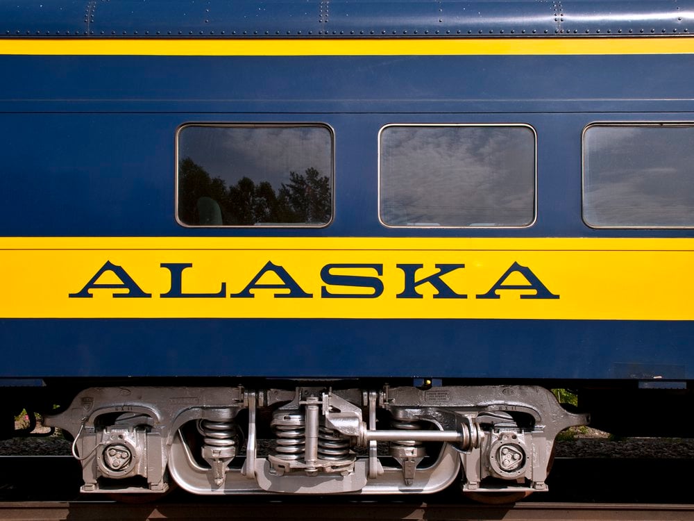 Alaska Railroad train car